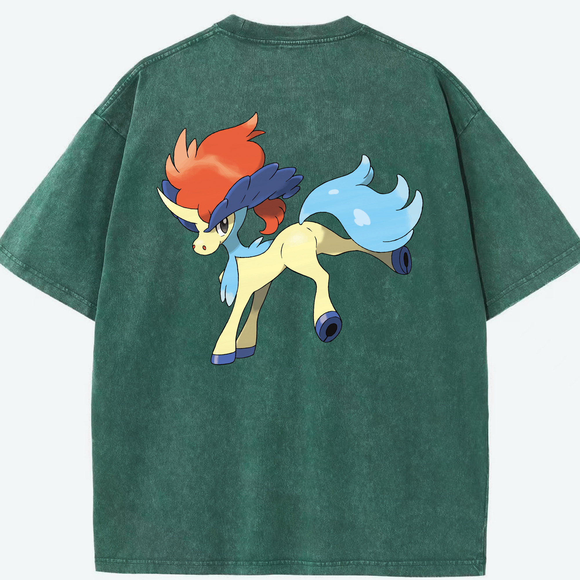 （画像用） ポケットモンスター Pokémon 綿100% ヴィンテージ風 半袖Tシャツ（背面プリント）